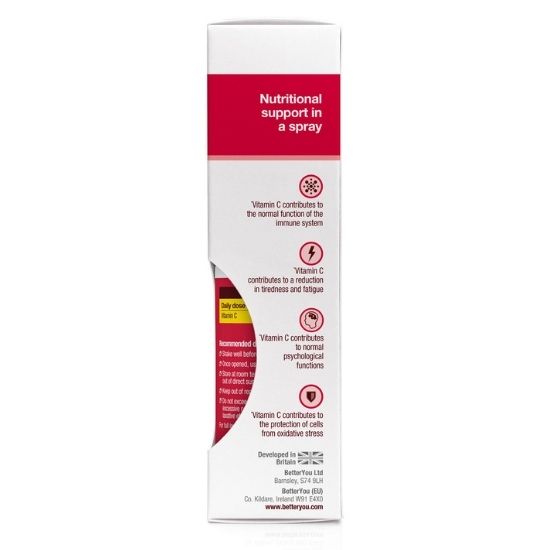 Vitamin C Daily Oral Spray, Natural Cherry and Pomegranate, 50 ml, BetterYou - Vitax.ro