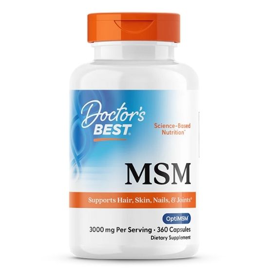 MSM cu OptiMSM, 1000mg, 360 caps, Doctor's Best - Vitax.ro