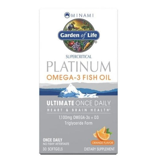 Minami Platinum Omega-3 Fish Oil, 30 softgels, Garden of Life - Vitax.ro