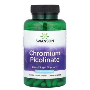 Chromium Picolinate, 200mcg, 200 caps, Swanson - Vitax.ro