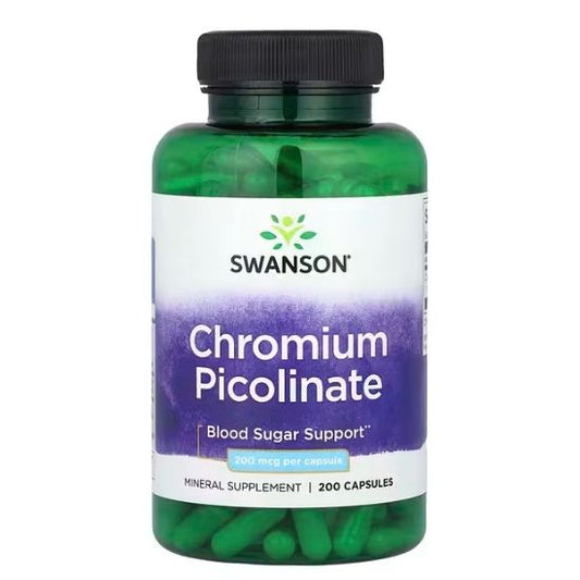 Chromium Picolinate, 200mcg, 200 caps, Swanson - Vitax.ro