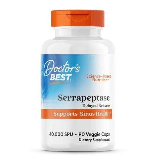Serrapeptase, 40 000 SPU, 90 vcaps, Doctor's Best - Vitax.ro