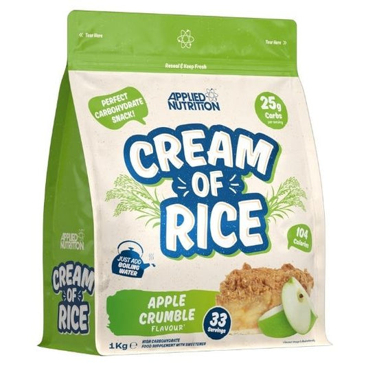 Cream of Rice, Apple Crumble, 1000g, Applied Nutrition