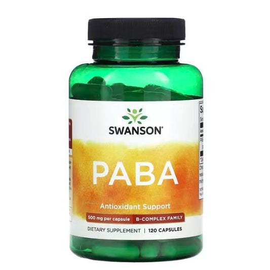 PABA, 500mg, 120 caps, Swanson - Vitax.ro