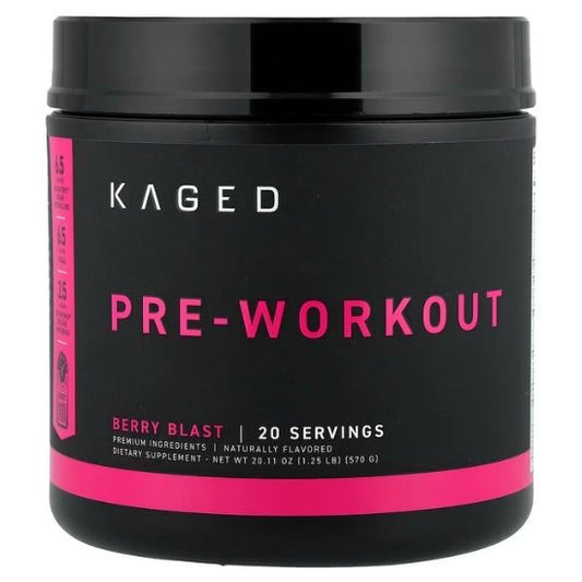 Pre-Workout, Berry Blast, 604g, Kaged Muscle