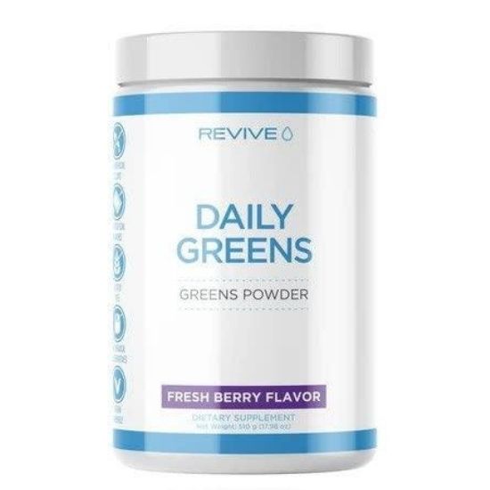 Daily Greens Powder, Fresh Berry, 510g, Revive - Vitax.ro