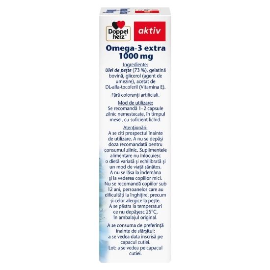 Omega 3 extra, 1000 mg, 60 capsule, Doppelherz - Vitax.ro