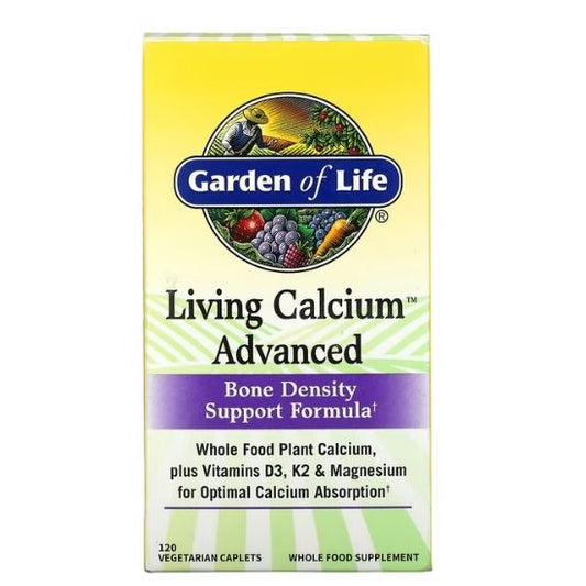 Living Calcium Advanced, 120 vegetarian caplets, Garden of Life - Vitax.ro