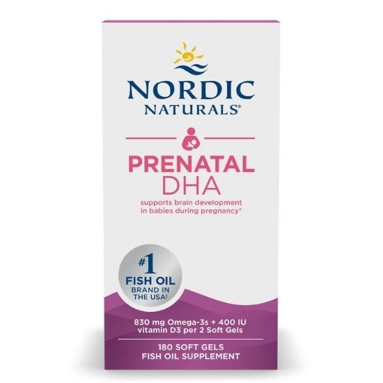 Prenatal DHA, 830mg Unflavored, 180 softgels, Nordic Naturals - Vitax.ro