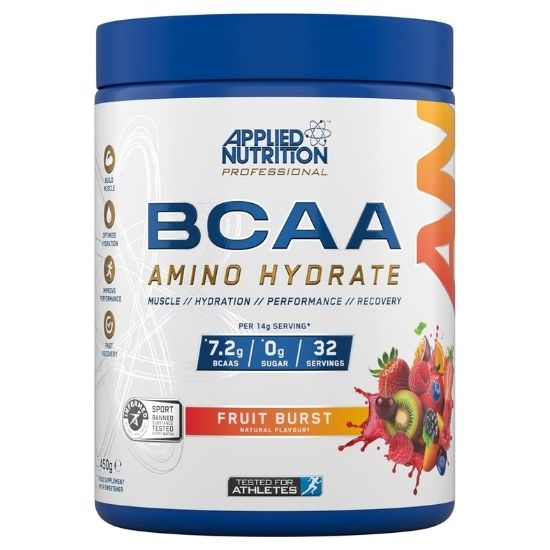 BCAA Amino-Hydrate, Fruit Burst, 450g, Applied Nutrition - Vitax.ro