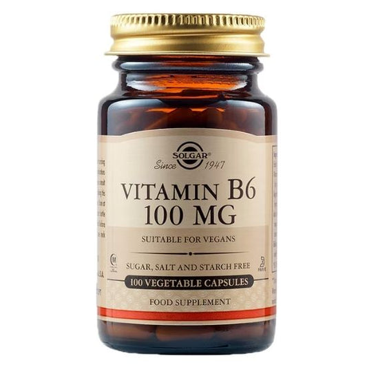 Vitamin B6, 100mg, 100 caps, Solgar