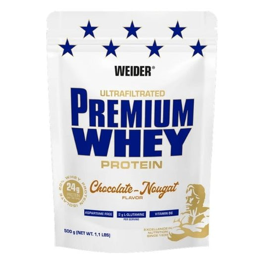 Premium Whey, Chocolate Nougat, 500g, Weider