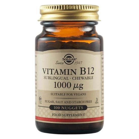 Vitamin B12, 1000mcg, 100 nuggets, Solgar | Vitax.ro