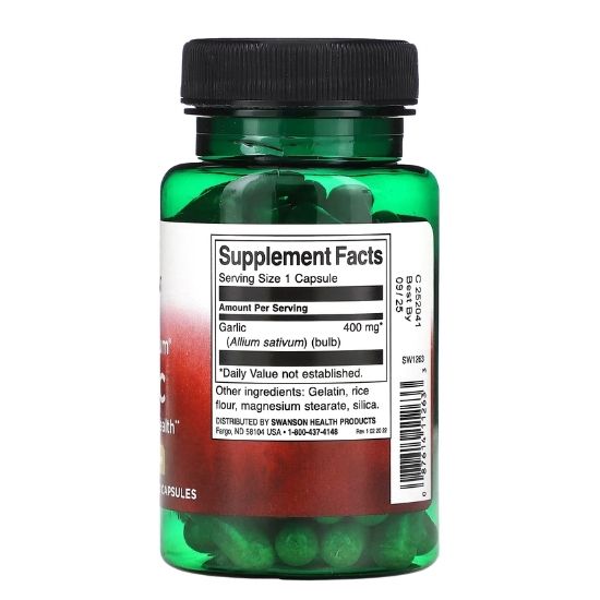Full Spectrum Garlic (Cloves), 400mg, 60 caps, Swanson - Vitax.ro