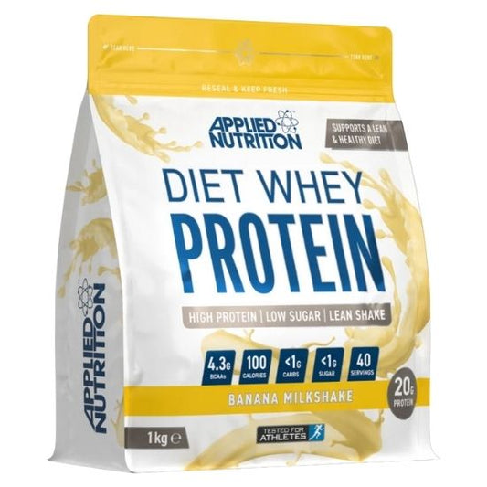 Diet Whey, Banana Milkshake, 1000g, Applied Nutrition