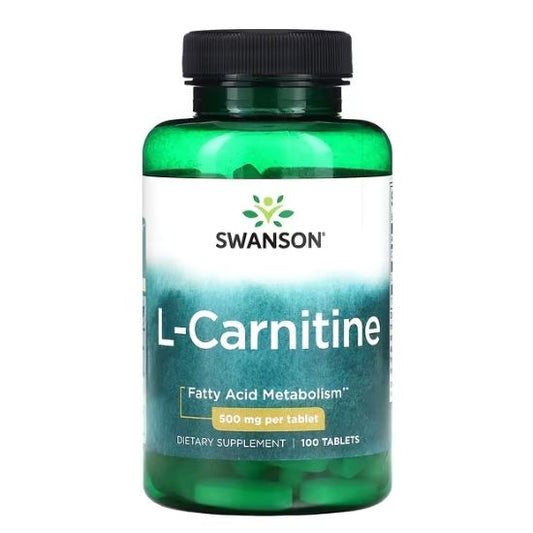 L-Carnitine, 500mg, 100 tabs, Swanson - Vitax.ro