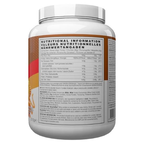 Advanced Whey, Milk Chocolate Caramel Biscuit, 2010g, Naughty Boy - Vitax.ro