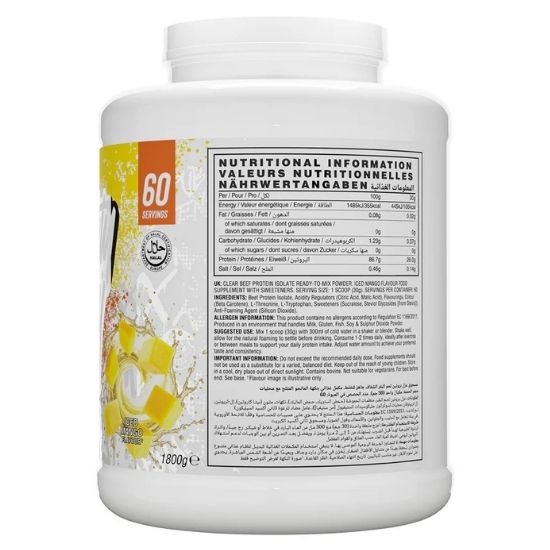 Beef Zero, Iced Mango, 1800g, Naughty Boy - Vitax.ro