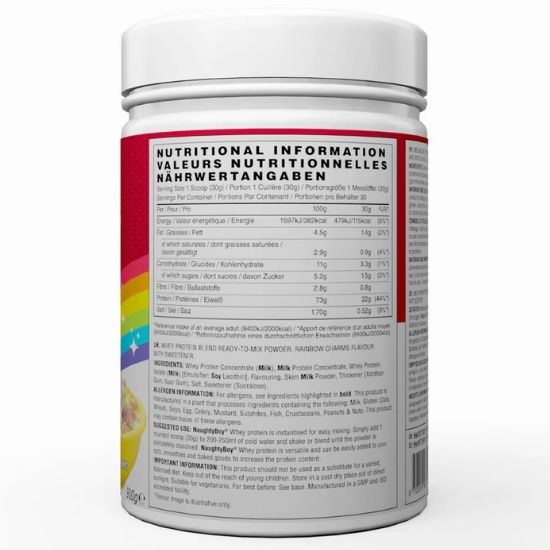 Advanced Whey, Rainbow Charms, 900g, Naughty Boy - Vitax.ro