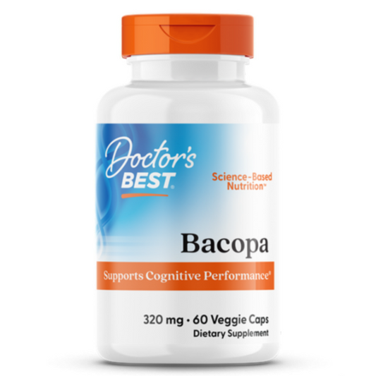 Bacopa with Synapsa, 320mg, 60 vcaps, Doctor's Best - Vitax.ro