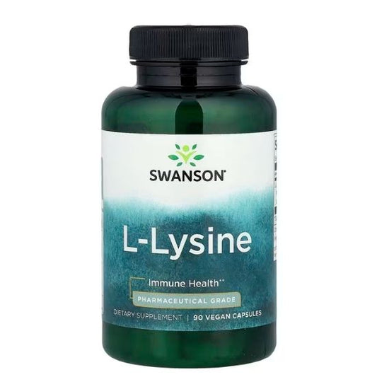 AjiPure L-Lysine, 500mg, 90 vcaps, Swanson - Vitax.ro