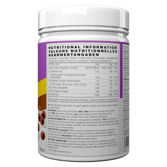 Advanced Whey, Chocolate Cereal Milk, 900g, Naughty Boy - Vitax.ro