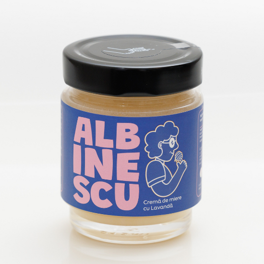 Crema de miere cu Lavanda, 250 g, Albinescu - Vitax.ro