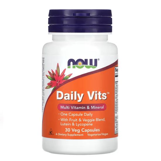 Daily Vits, 30 vcaps, NOW Foods - Vitax.ro
