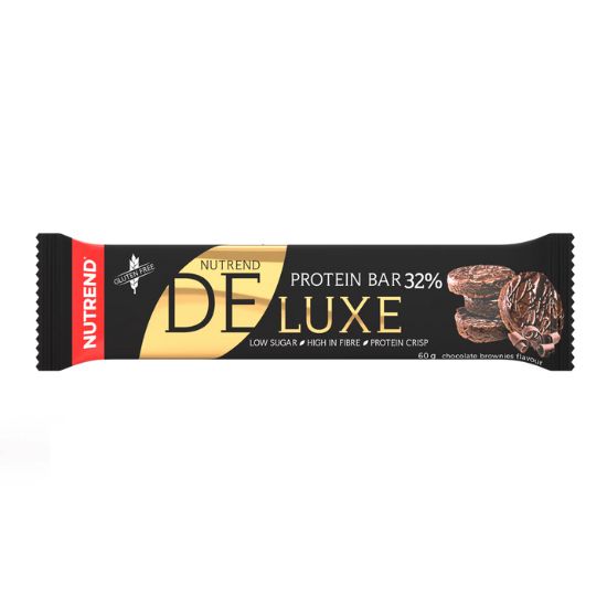 Deluxe Protein Bar, 12 x 60 g, Chocolate Brownies, Nutrend - Vitax.ro