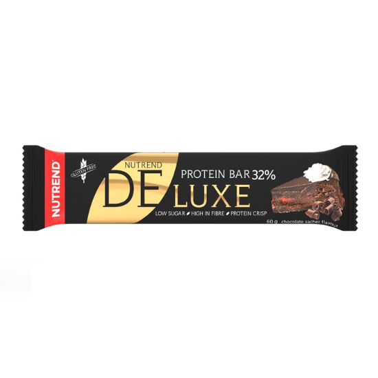 Deluxe Protein Bar, 12 x 60 g, Chocolate Sacher, Nutrend - Vitax.ro