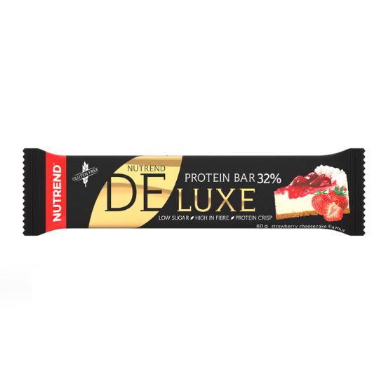Deluxe Protein Bar, 12 x 60 g, Strawberry Cheesecake, Nutrend - Vitax.ro