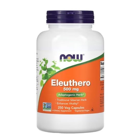 Eleuthero, 500mg, 250 vcaps, NOW Foods - Vitax.ro