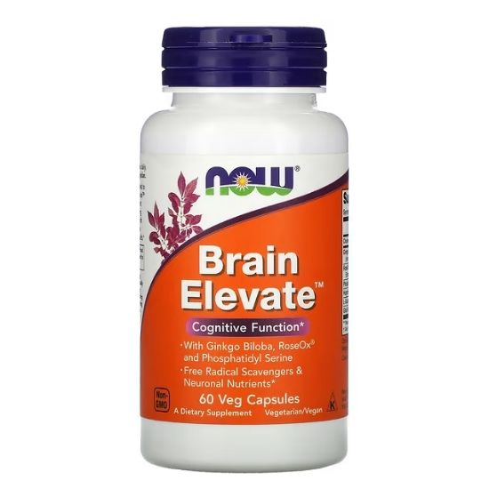 Brain Elevate, 60 vcaps, NOW Foods - Vitax.ro