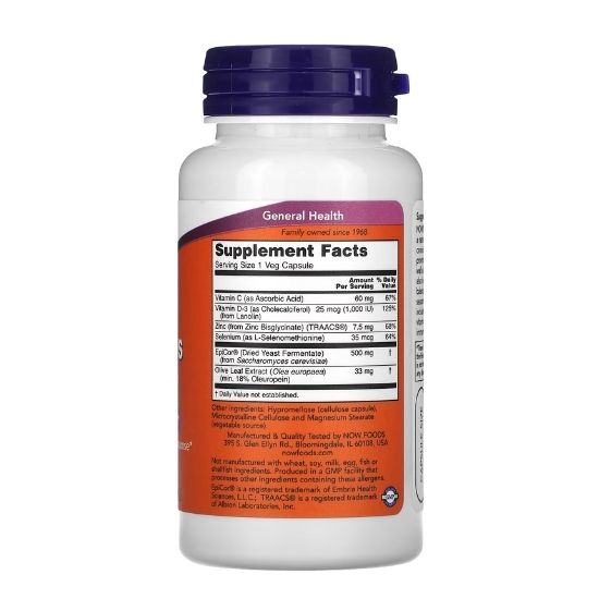 EpiCor Plus Immunity, 60 vcaps, NOW Foods - Vitax.ro