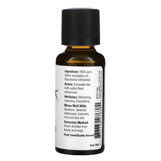 Essential Oil, Lemon Eucalyptus, 30 ml, NOW Foods - Vitax.ro