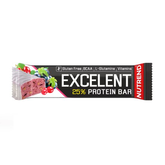 Excelent Protein Bar, Blackcurrant with Cranberries, 18 x 85 g, Nutrend - Vitax.ro