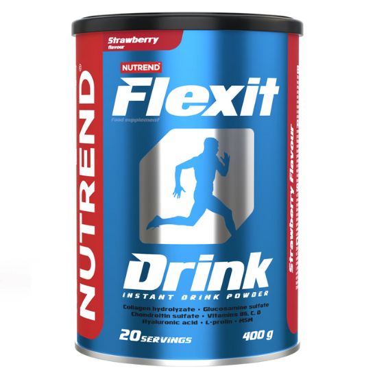 Flexit Drink, Strawberry, 400g, Nutrend - Vitax.ro