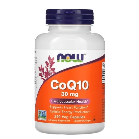 CoQ10, 30mg, 240 vcaps, NOW Foods - Vitax.ro