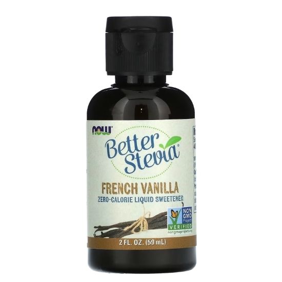 Better Stevia Liquid, French Vanilla, 59 ml, NOW Foods - Vitax.ro