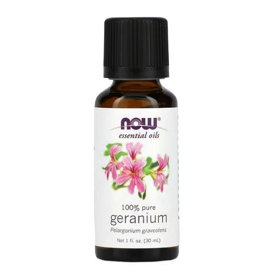 Essential Oil, Geranium Oil, 30 ml, NOW Foods - Vitax.ro