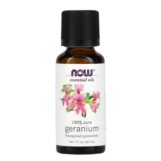 Essential Oil, Geranium Oil, 30 ml, NOW Foods - Vitax.ro