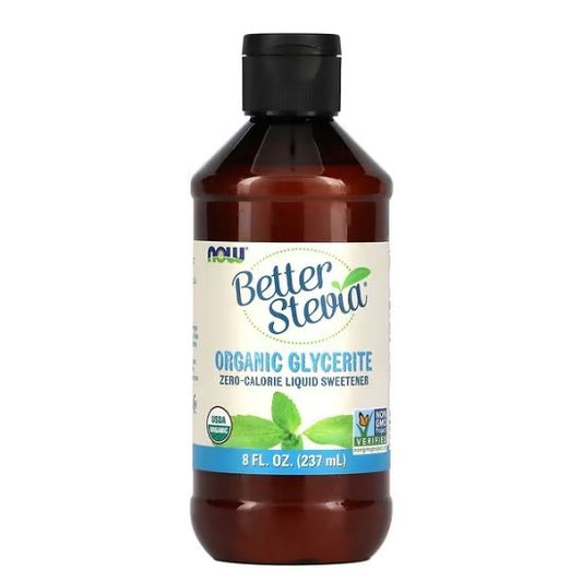 Better Stevia Glycerite, Alcohol-Free, 237 ml, NOW Foods - Vitax.ro