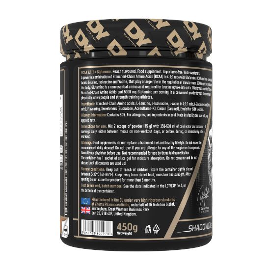 HIT BCAA 4:1:1 + Glutamine, Peach, 450g, Dorian Yates - Vitax.ro