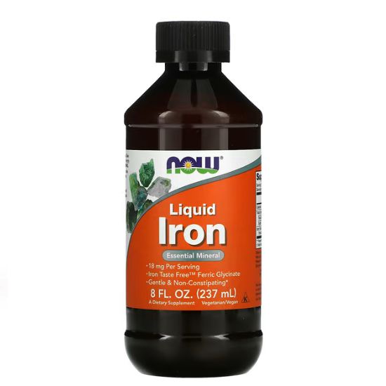 Liquid Iron, 237 ml, NOW Foods - Vitax.ro
