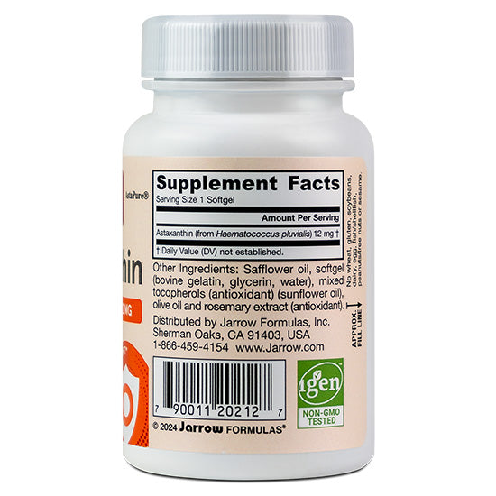 Astaxanthin, 12mg, 60 softgels, Jarrow Formulas - Vitax.ro