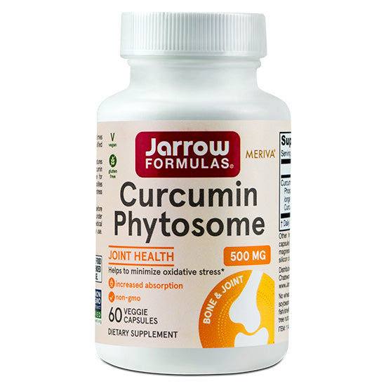 Curcumin Phytosome, 500mg, 60 capsule vegetale, Jarrow Formulas - Vitax.ro