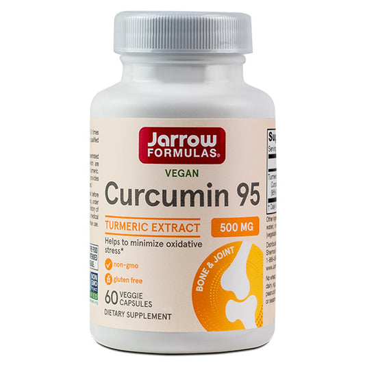 Curcumin 95, 500mg, 60 Caps Vegetale, Jarrow Formulas - Vitax.ro