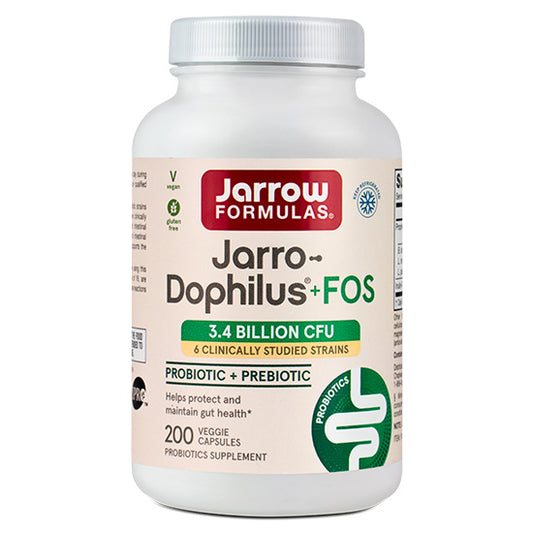 Jarro-Dophilus + FOS, 200 caps, Jarrow Formulas - Vitax.ro