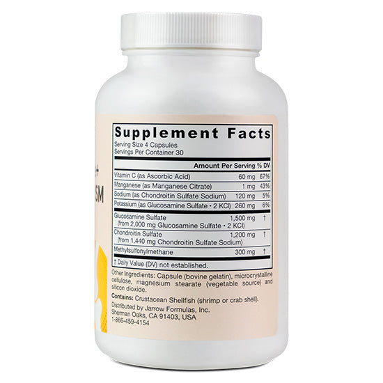 Glucosamine+Chondroitin+MSM, 120 caps, Jarrow Formulas - Vitax.ro