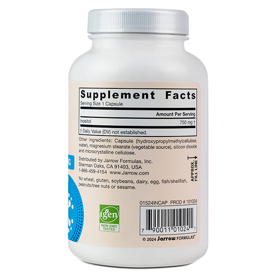 Inositol 750mg, 100 Capsule Vegetale, Jarrow Formulas - Vitax.ro